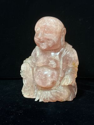 Chine, Bouddha en pierre dure, H 14.