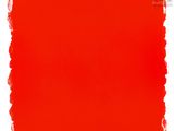 une tache de peinture rouge vif sur fond blanc