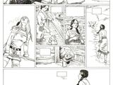 une page en noir et blanc d'une bande dessinée représentant un homme et une femme