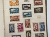 a book with a bunch of stamps on it