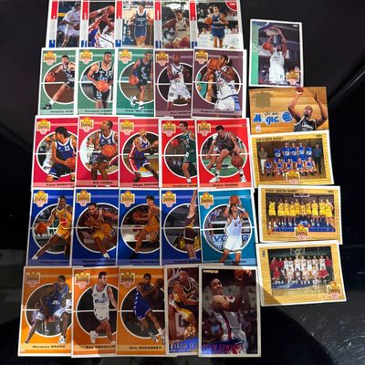 Lot de 30 cartes Official Basketball PANINI 1994 équipe Fran…