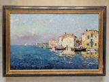 a picture of a painting hanging on the wall of a room