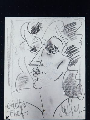 Gen PAUL (1895-1975). Portrait d'Edith Piaf. - Photo 1