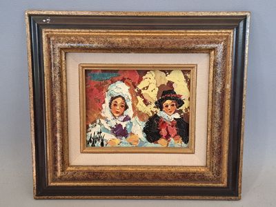 Henry DANTY (1910-1988) Portrait de couple