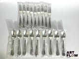 a lot of silver spoons and spoon spoons in a bag