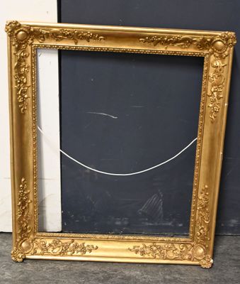 a picture of a chalk board with a gold frame