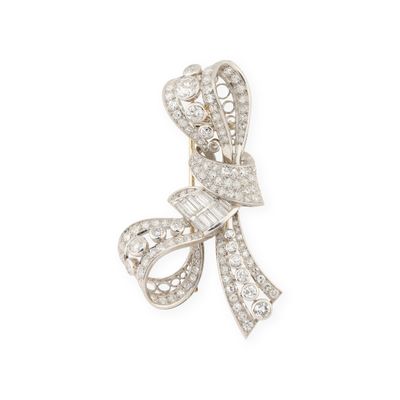 Travail des années 1950-1960 Broche clip de revers « Nœud as…