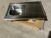 lot de 3 eviers inox 1 bac à poser 80cm (photo 2)