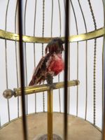 CAGE MUSICALE - Petite cage en laiton à oiseau chanteur auto… (photo 4)