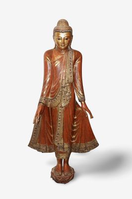 Birmanie, style de Mandalay, XIXe siècle Importante sculptur… - Photo 1