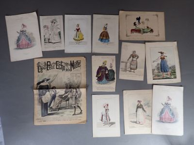 Lot de gravures de mode (Modes de Paris, Psyché journal de m…