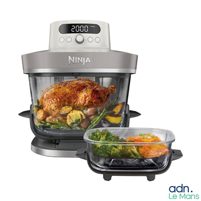 an image of a food processor with a turkey in it
