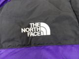 the north face purple and black jacket with white logo