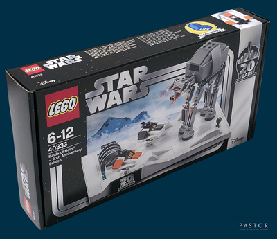 a box with a lego star wars set inside of it