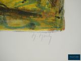 a picture of a painting on the wall of a room