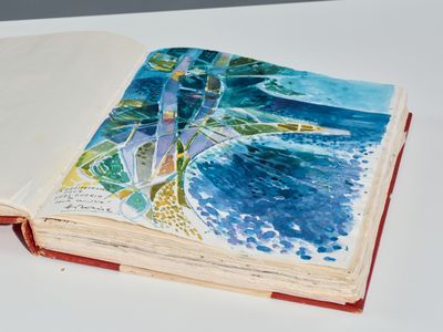 Important livre d'or ayant appartenu à Yves GUERIN, directeur du palai - Photo 1