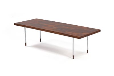 FRISTHO Table basse. Plateau rectangulaire en palissandre ve…