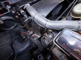 a close up view of the engine of a car