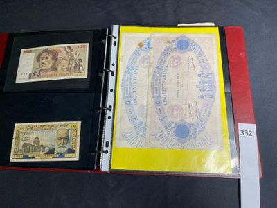 a red binder with a picture of a man and a woman on it