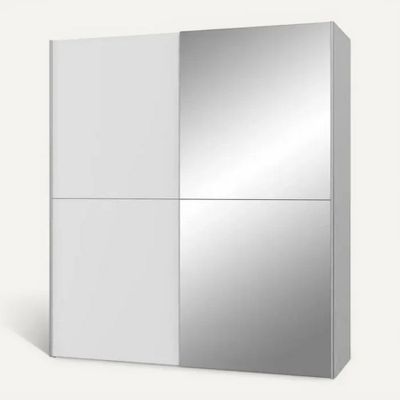 1 Armoire 2 Portes Coulissantes Avec Miroir