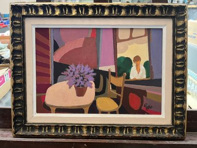 une image d'une image d'une peinture dans un cadre