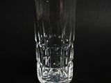 a shot of a glass of water on a black background