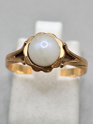Bague OR et perle, doigt 50, poids brut 2. - Photo 1