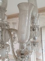 Travail Ottoman, début XXème, Important lustre en verre à 16… (photo 5)