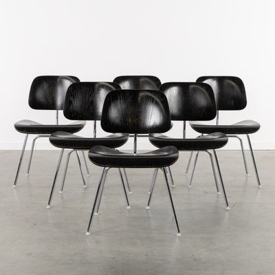 Charles & Ray Eames (XX-XXI) 'LCM', un ensemble de 6 chaises…