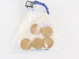 a bag of cookies that have been wrapped in plastic