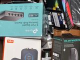 a box full of electronics that is sitting on top of a table