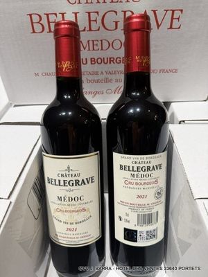 Château BELLEGRAVE 2021 Médoc - 120 Bouteilles Cru Bourgeois