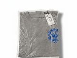 a t - shirt with a blue flower on the front of it