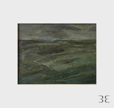 une image représentant un tableau accroché à un mur blanc, dans un cadre marron
