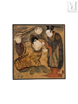 une image d'un tableau représentant un homme et une femme