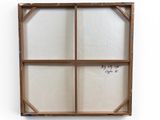 an image of a window frame with a message on it