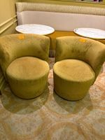 2 Petits fauteuils MOBITEC, cumin, assise tournante, petits …