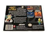 the back cover of a nintendo game with a picture of the simpsons character
