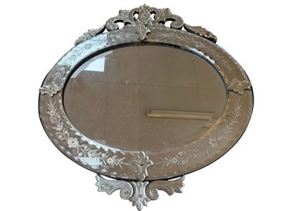 a mirror that is sitting on the wall