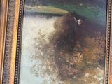 une photo d'un tableau représentant un ours, dans un cadre
