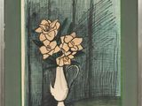 une image d'un tableau représentant un vase contenant des fleurs