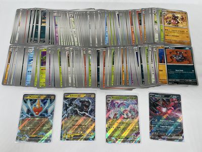 the cards are all different colors and designs on the table