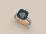a green tourmaline and diamond ring