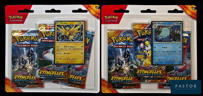 deux paquets de cartes à collectionner Pokémon dans le colis