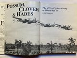 two pages of a book with a picture of airplanes flying in the sky