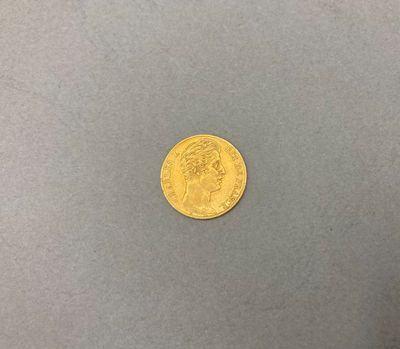 gros plan d'une pièce d'or sur une surface grise