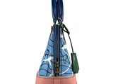 a close up of a handbag with a zipper on it