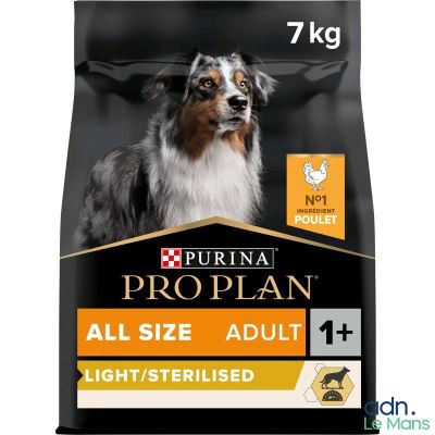 Aliment pour chiens adultes stérilisés Purina Pro Plan Adult Light