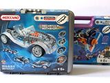 a metal case with a toy car inside of it