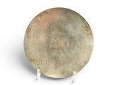 an image of a plate on a stand on a white background